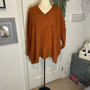 White Birch Cape Style Sweater w/pockets